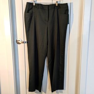 Green wide leg trousers